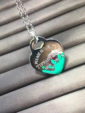 Tiffany & Co. Silver Heart Pendant Necklace